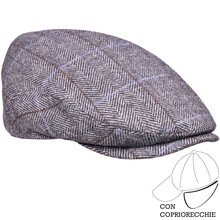 Berretto Modello 'Piemonte Nuovo' Tessuto Fantasia  70% Lana 30% Poliammide