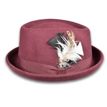 Cappello Trilby 'Porkpie' Melange 100% Lana