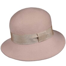 Cappello Cloche con Nastro 100% lana