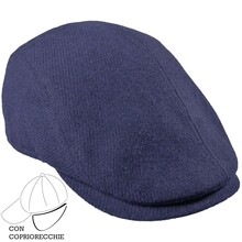 Cappello Modello Coppola Unito 100% Lana con copriorecchie